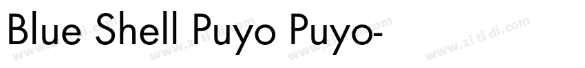 Blue Shell Puyo Puyo字体转换